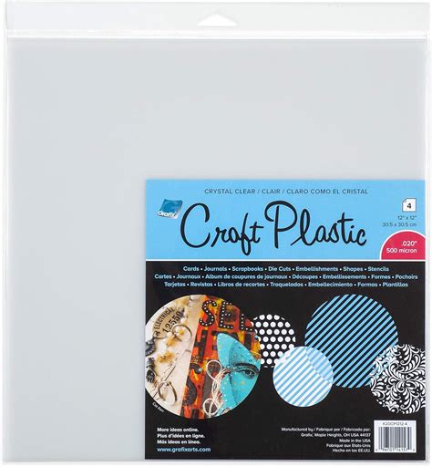 Craft Plastic Sheets 12"X12" 4/Pkg-Clear .020: Amazon.ca: Home & Kitchen