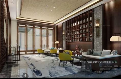 Chinese Home Library Interior Scene 3d Model - .Max, .Vray - Open3dModel