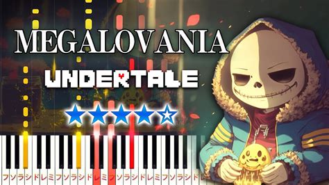 UNDERTALE - MEGALOVANIA - Hard Piano Tutorial [Piano Arrangement] - YouTube