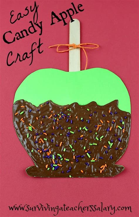 Easy Candy Apple Fall Craft for Kids - Fall Festival Craft | Apple fall crafts, Fall festival ...