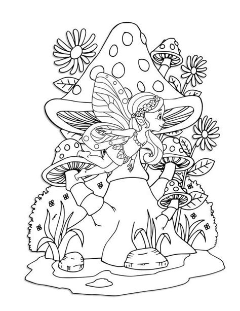 Fairy Garden Coloring Pages