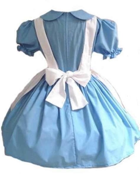 Alice in Wonderland Blue Dress & White Apron Cosplay Costume - Etsy