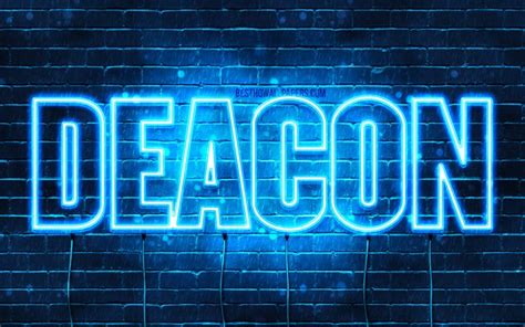 Download wallpapers Deacon, 4k, wallpapers with names, horizontal text ...