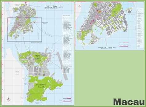 Macau Hotel and Casino Map - Ontheworldmap.com