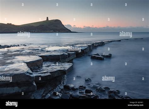 Sunrise at Kimmeridge Bay Stock Photo - Alamy