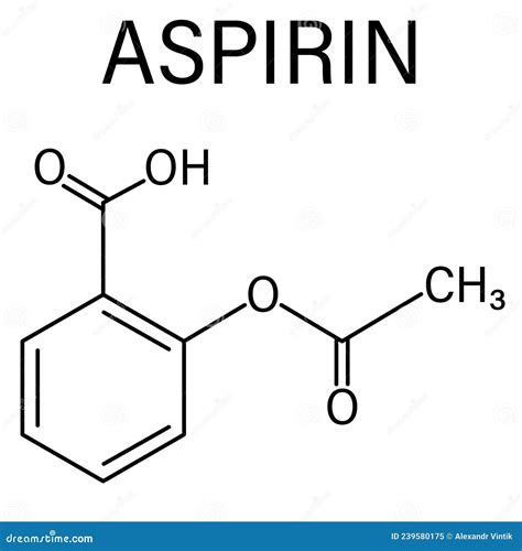 Acetylsalicylic Acid Molecule, Molecular Structure, Aspirin, Ball And ...