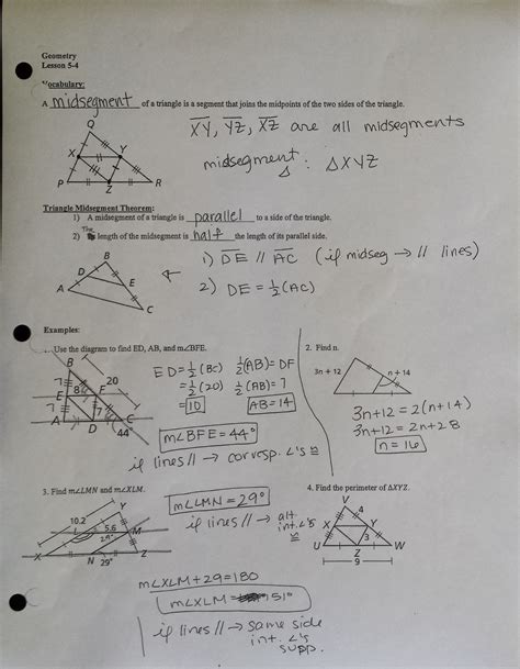 30 Midsegments Of Triangles Worksheet Answers - Worksheet Project List