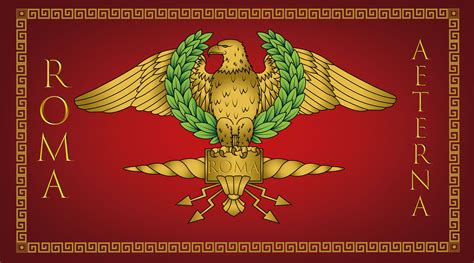 Ancient Roman Army Flag