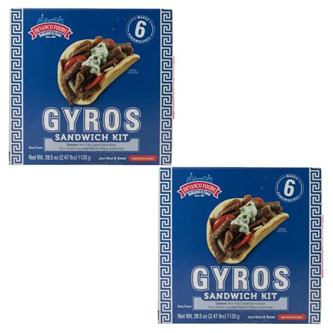 Buy Devanco Foods Gyro Sandwich Kit - 16 oz fully cooked gyros slices with Tzatziki (cucumber ...