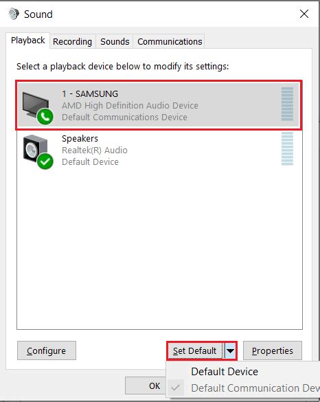 Enable HDMI audio output on a Windows 10 computer - Acer Community