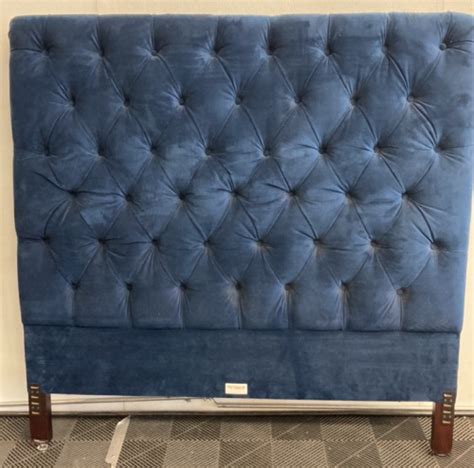 Navy Blue Tufted Headboard