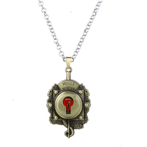 Vintage Fantastic Beasts and Where to Find Them Muggle Worthy Lock Necklace //Price: $9.95 ...