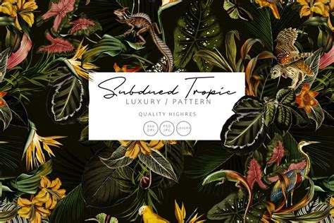 Subdued Tropical Prints