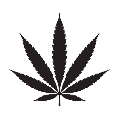 Weed Leaf Vector Logo