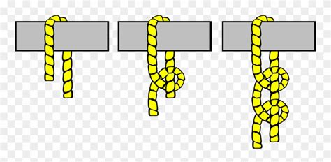 Round Turn And Two Half-hitches Half Hitch Knot Rope - 2 Half Hitches Clipart (#186712) - PinClipart