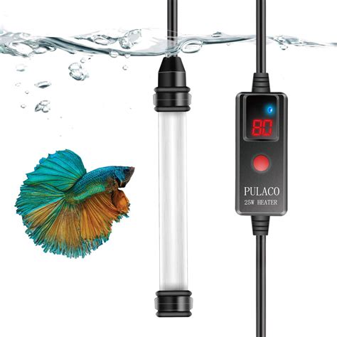 Buy PULACO 50 Watt Mini Aquarium Heater, Small Fish Tank Heater for 5 ...