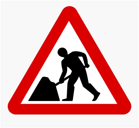 Road Work Signs - Road Signs Road Works , Free Transparent Clipart - ClipartKey