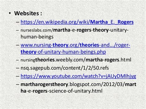 Martha rogers theory