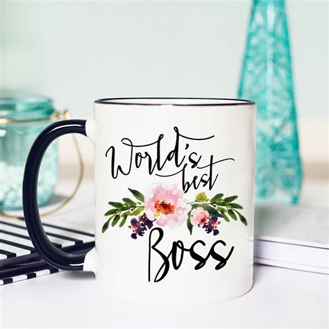 Worlds Best Boss Mug Coffee Mug Worlds Best Boss Boss Gift - Etsy