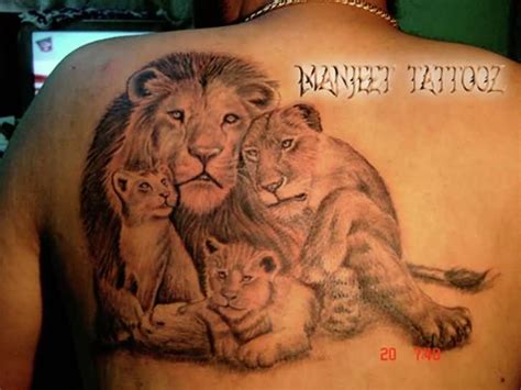 lion with cubs sleeve tattoo - Google Search | Cubs tattoo, Family tattoos, Lion tattoo