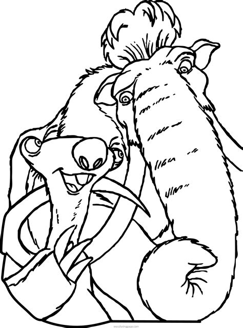 Ice Age Coloring Pages - Wecoloringpage.com | Coloring books, Cartoon ...