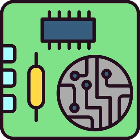 Pcb board Vector Icon 19780847 Vector Art at Vecteezy