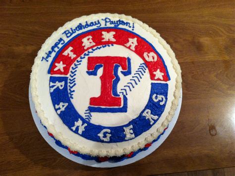 Texas Rangers Cake! | Texas rangers cake, Cake, Desserts