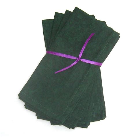 Dark Forest Green Cloth Napkins Set of 4 by SuchPrettyColors