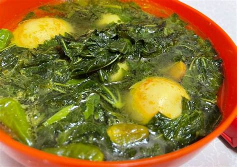 Resep Sayur kuning daun singkong tanpa santan oleh mimih rissa - Cookpad