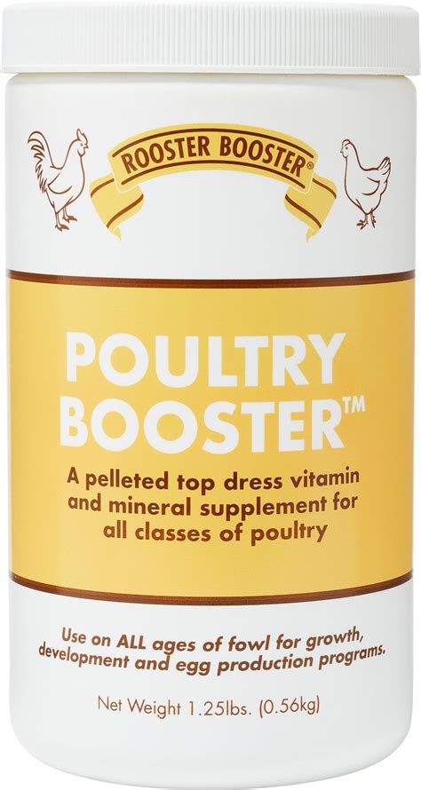 ROOSTER BOOSTER Poultry Booster Pellet Vitamin Supplement, 1.25-lb jar - Chewy.com