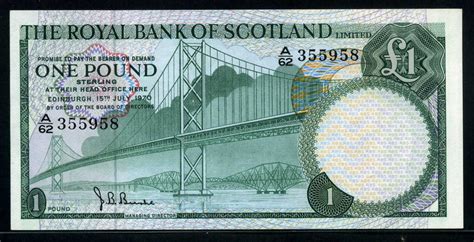 The Royal Bank of Scotland bank notes One Pound Note.|World Banknotes ...