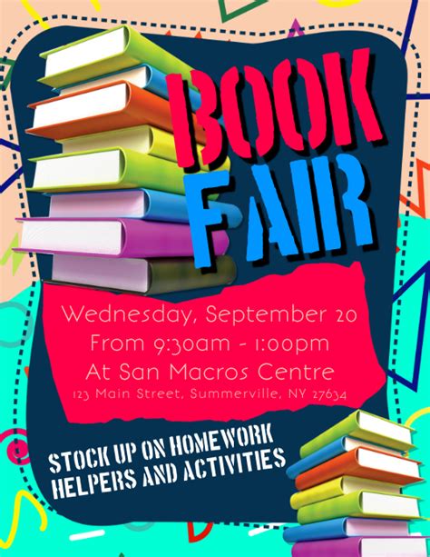 Book Fair Flyer Template - Card Template