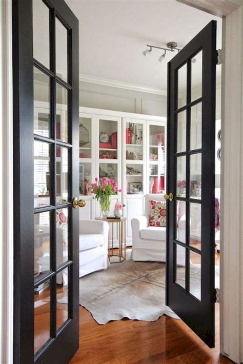 50++ Awesome Decorative Glass Doors Ideas Home to Z | Black interior doors, French doors ...