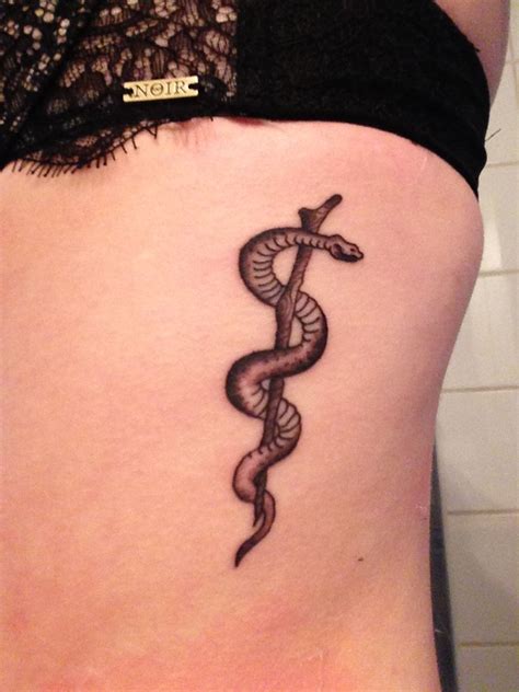 My own tattoo :) Rod of Asclepius | Tattoos, Snake tattoo design, Cute ...