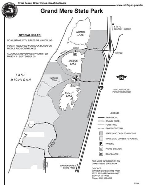 Grand Mere State Park Map