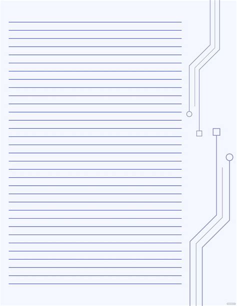 Free Digital Notebook Paper Template in Illustrator, Word, PDF, Pages ...