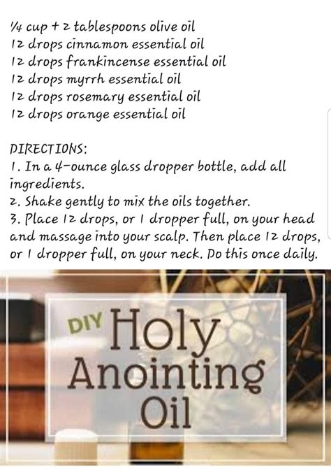 Anointing oil | Myrrh essential oil, Essential oil recipes, Essential ...