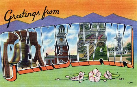 Flickriver: Photoset 'Pennsylvania Large Letter Postcards' by Shook Photos