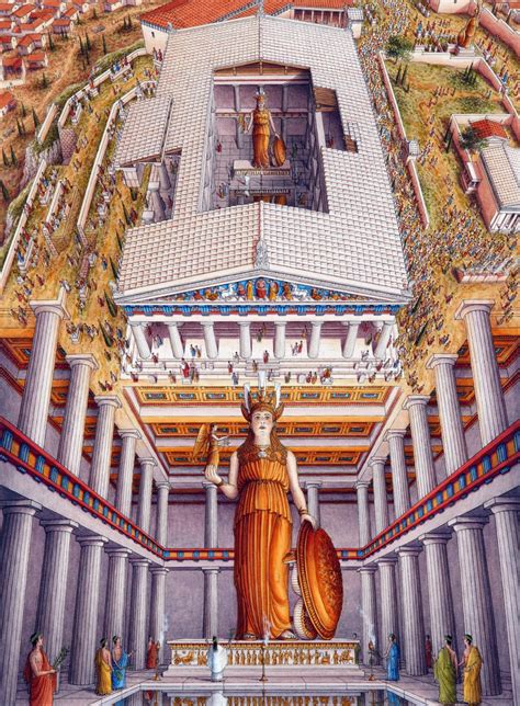 Illustrator - Inside-out Views_Parthenon | Ancient athens, Ancient greece, Ancient greek ...