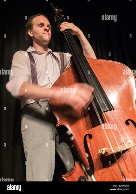 Jazz/Swing Double Bass player Stock Photo - Alamy