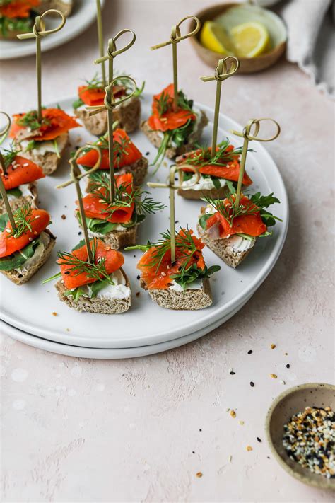 Smoked Salmon Appetizer Bagel Bites | Walder Wellness, Dietitian (RD)