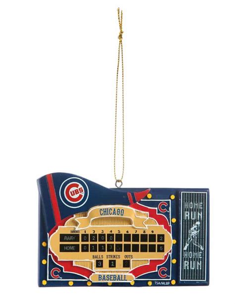 Chicago Cubs Scoreboard Ornament - Detroit Game Gear