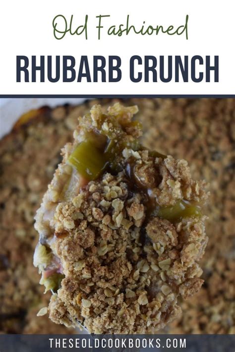 Rhubarb Crumble with Oats Recipe - These Old Cookbooks