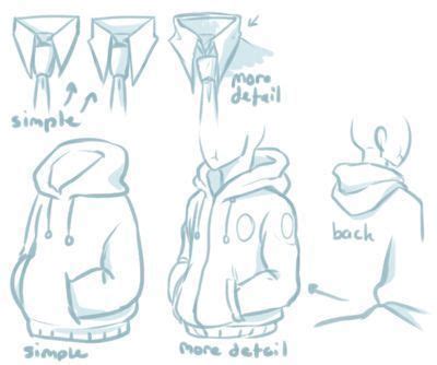 how to draw hoodie - Google Search | Bocetos para dibujar, Cosas de ...