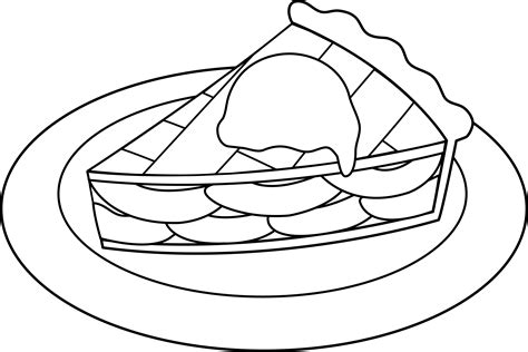 Apple Pie With Ice Cream Clip Art Apple Pie Line Art Free Clip Art - ClipArt Best - ClipArt Best