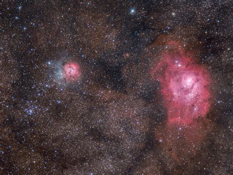 Trifid & Lagoon: M8, M20 – ATIK.KR