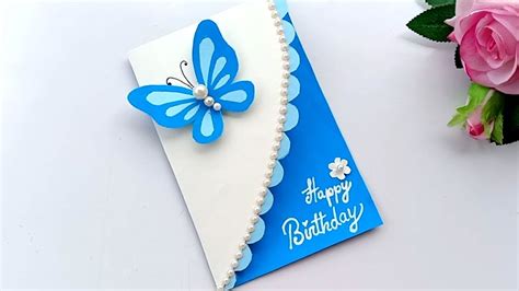 Beautiful Handmade Birthday card//Birthday card idea. - YouTube