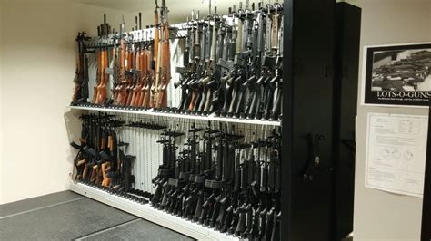 Mobile Weapon Shelving Systems - Combat Weapon Storage