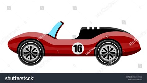 Side View Classic Racing Car Vector Stock Vector (Royalty Free ...