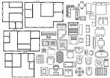 家具平面図 イラスト 間取り図 イラストレーター – VBSAL sketch template